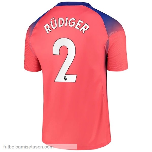 Camiseta Chelsea NO.2 Rudiger 3ª 2020/21 Naranja